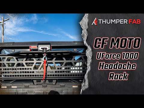 The easiest deer loader for your UTV | Thumper Fab Winch Headache Rack | CFMOTO UForce 1000