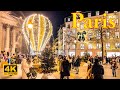 Paris, France🇫🇷 - Christmas In Paris  - December 2022 4K-HDR | Christmas Lights  | A Walk In Paris