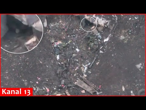 The hiding place of "Vagner" - they have left their weapons and friends behind in shelters