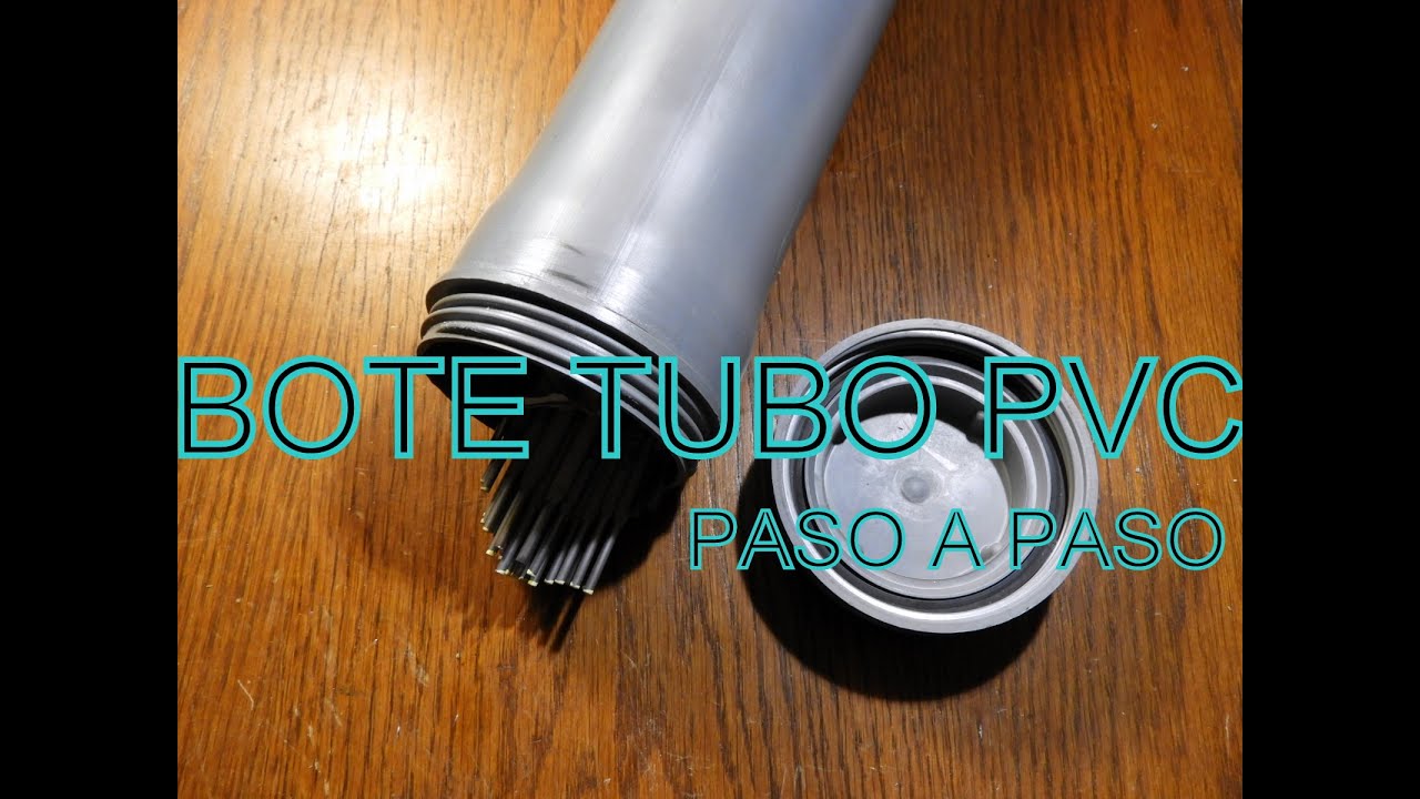 BOTE CON TUBO DE PVC ESTANCO AL AGUA Para electrodos. DIY a container PVC tube water resistant.