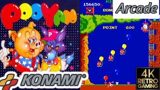 Pooyan Arcade ( Konami 1982 ) 4k Gameplay
