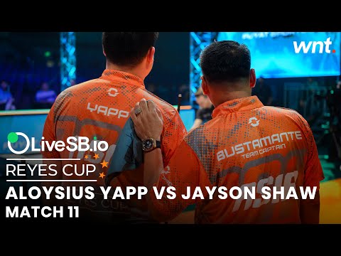 Aloysius Yapp vs Jayson Shaw | Match 11 | Day Four | 2025 Reyes Cup