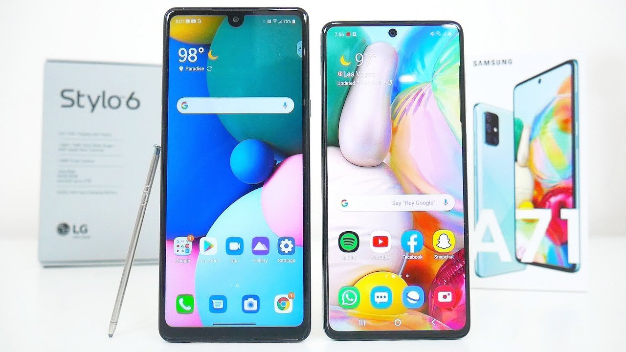 LG Stylo 6 vs Samsung Galaxy A71 Comparison! Which BIG Phone Is Better?