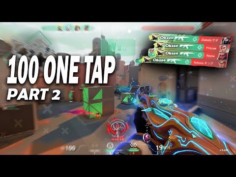 100 one taps in one video P2 - Valorant