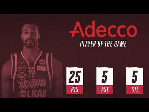 Adecco player of the game vs. Fryshuset: Toure' Murry