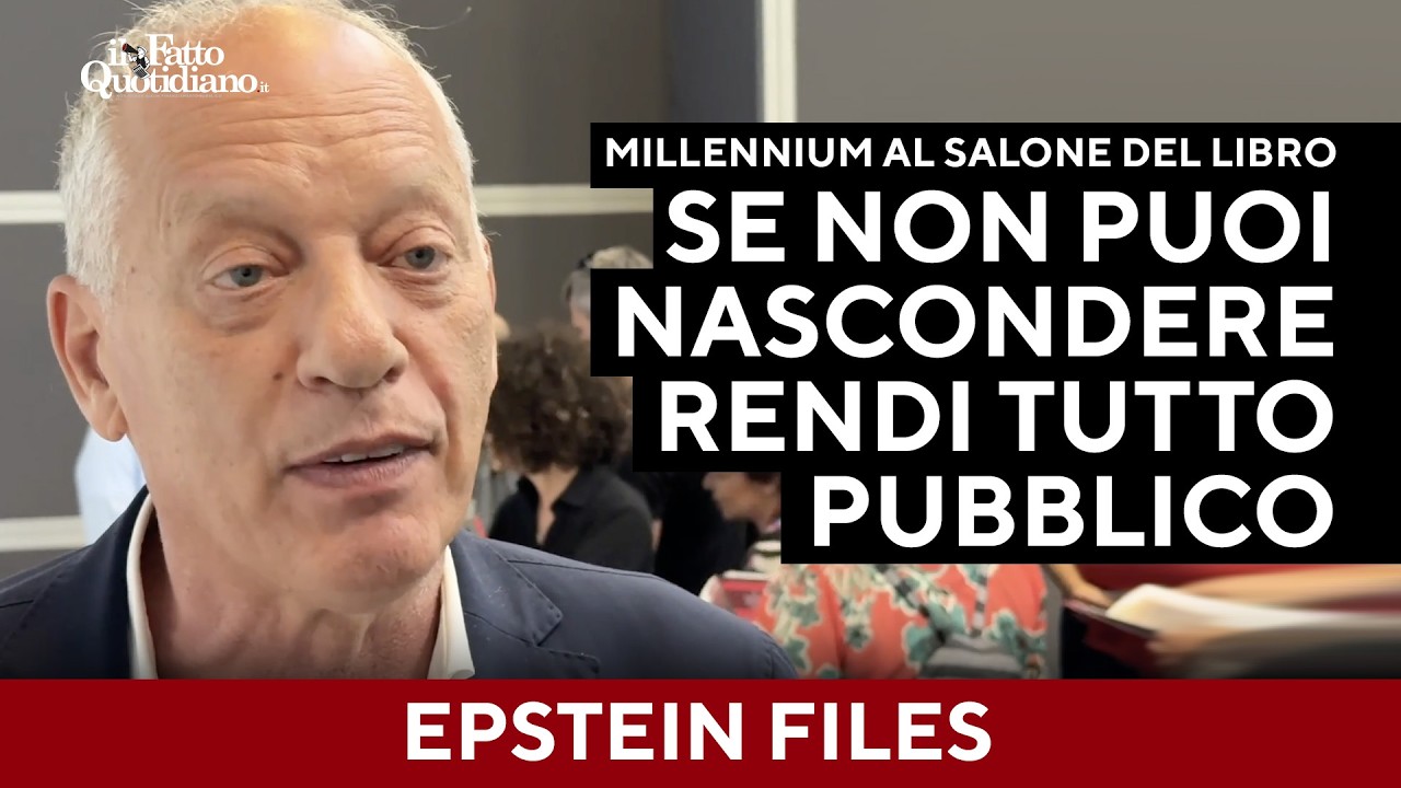 “Quando non puoi più nascondere tutto, rendi tutto quasi pubblico”: Caso Epstein al Salone del libro