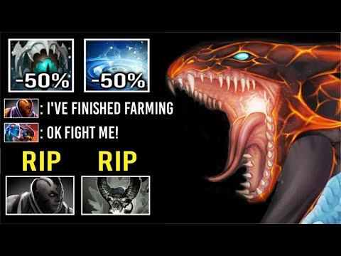 EPIC SH*T Carry Jakiro vs Anti Mage Full Slot -100% Slow Crazy Teamwork Late Game Battle WTF Dota 2