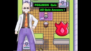 Pokemon Fire Red & Leaf Green - Cinnabar Gym Leader Blaine aka Quiz Master | All Quiz Answers !