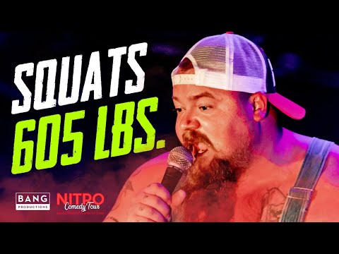 COMEDIAN CATFISH COOLEY: SQUATS 605 LBS. - BEAST COMEDIAN FUNNY