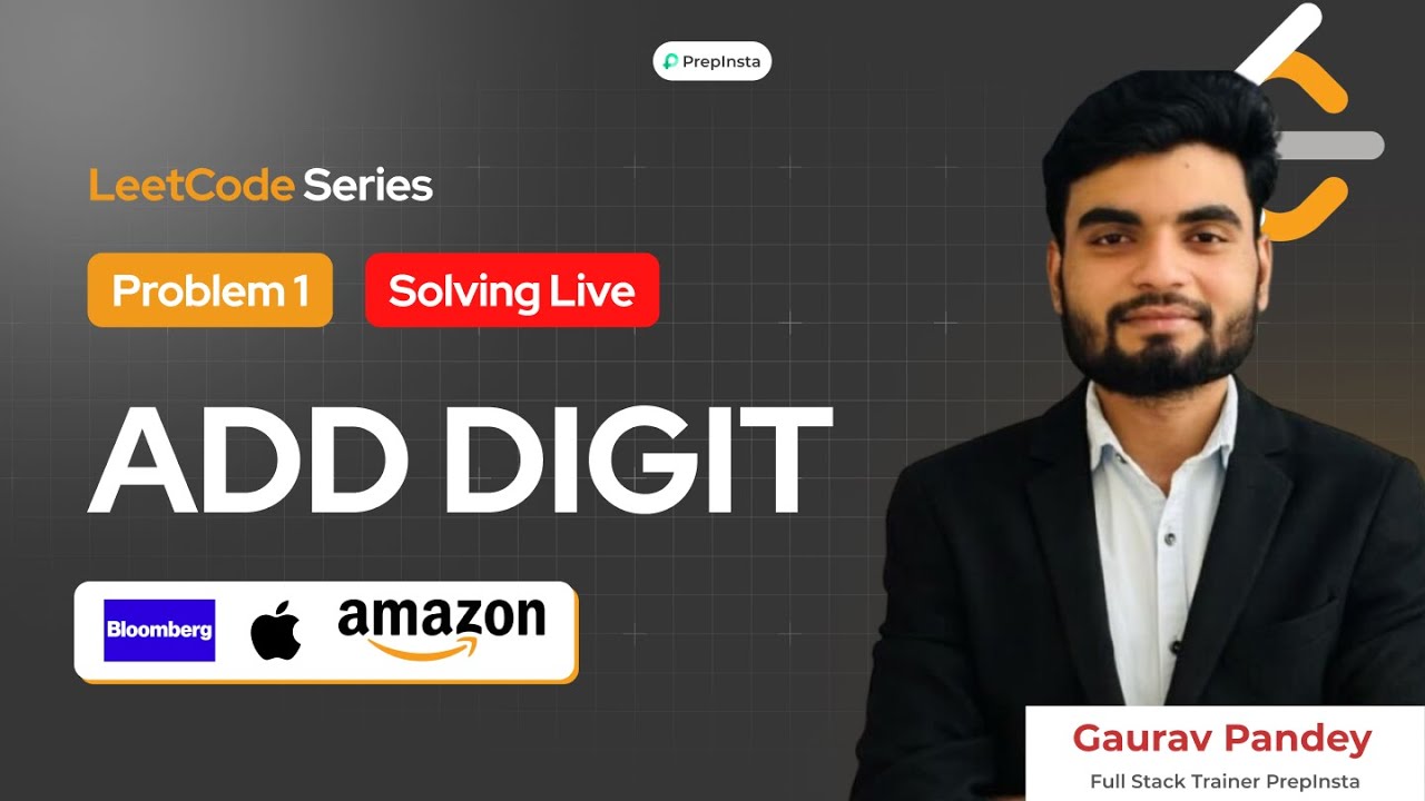Day 1: LeetCode Problem Solving | ADD Digit Solution Explained | 150 Days Coding Challenge