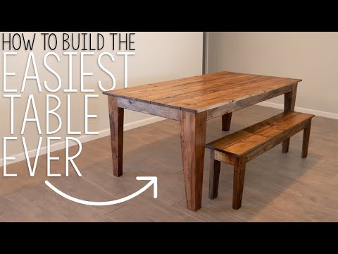 DIY Kitchen Table Build // ANYONE Can Build It!