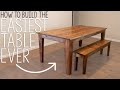 DIY Kitchen Table Build ANYONE Can Build It