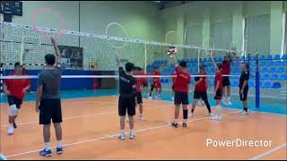 Blok drills#Arm inside over thd net#SporToto SK#