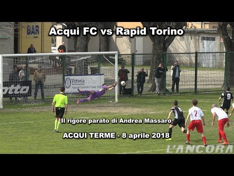 Calcio - Acqui FC vs Rapid Torino - Il rigore parato di Massaro