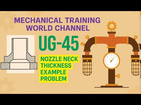 UG-45: Minimum Nozzle Neck Thickness Calculation with Example #nozzles #boiler #vessel #pressure