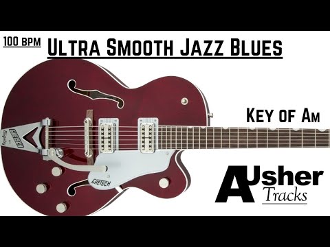 Smooth Jazz Blues Guitar Backing Track Jam in A minor