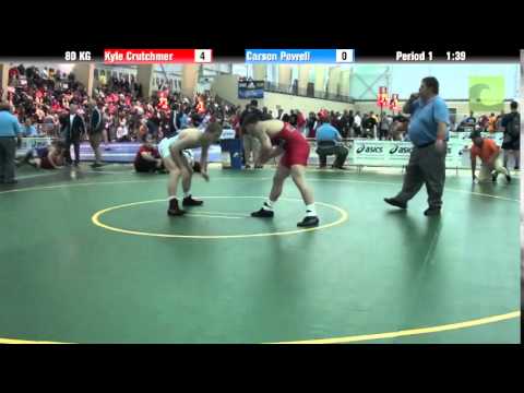 Men`s Freestyle 80 KG Kyle Crutchmer vs. Carson Powell