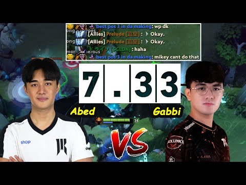 Abed Dragon Knight MIDLANE vs Entity Gabbi Timbersaw OFFLANE Dota 2 pro Gameplay