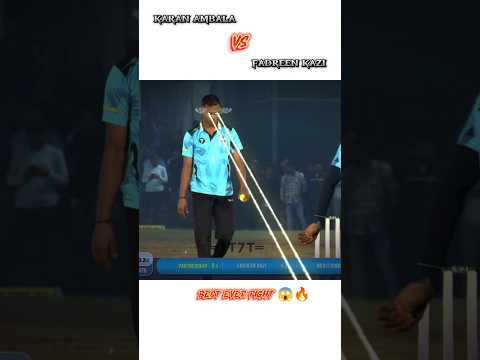 karan ambala vs fadreen kazi 😱🔥,#cricket #shorts #karanambala #viralreel #7070sports #ytshorts #ipl