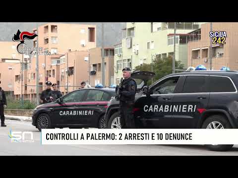 Palermo, controlli dei Carabinieri in città e in provincia: due arresti e dieci denunce