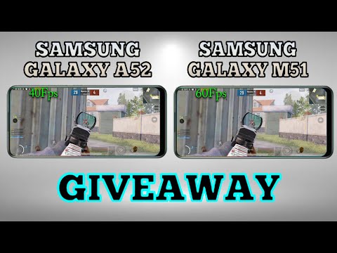 Samsung Galaxy A52 Vs Samsung Galaxy M51 Pubg Test | Galaxy M51 Vs Galaxy A52 Pubg Comparison