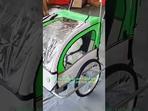 Bike Trailer 2 in 1 Kids Jogger Stroller BT-2022,2 in 1 360° rotatable dog bicycle trailer