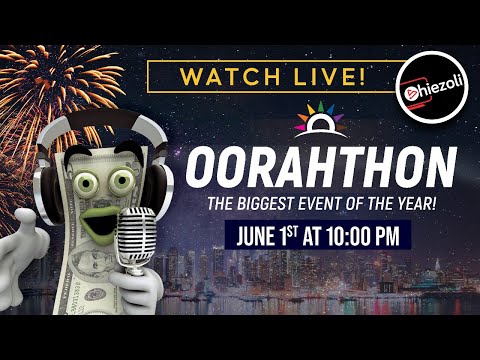 LIVE: OORAHTHON - THE BIGGEST EVENT OF THE YEAR - Motzei Shabbos, June 1 - 10 PM