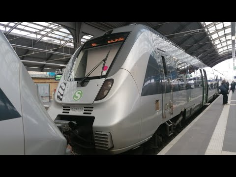 S-Bahn Mitteldeutschland Mitfahrt von Leipzig Hbf bis Halle (Saale) Hbf in der Br.1442 auf der S5X