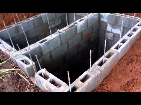 Handmade DIY low cost septic system