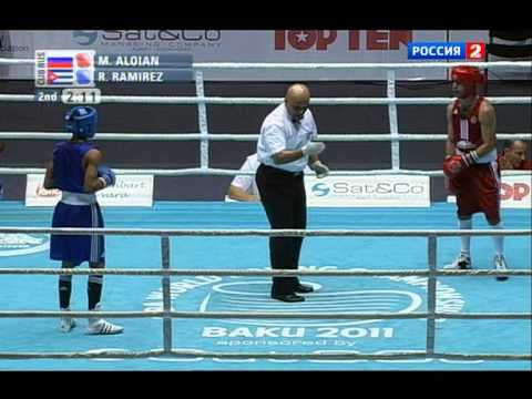 52kg. ALOIAN Misha (RUS) -RAMIREZ Robeisy (CUB) 04.10.2011