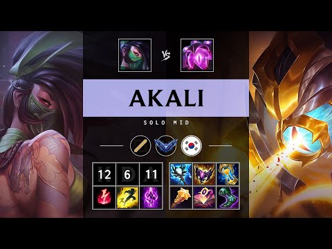 Akali Mid vs Vel'Koz: Dominating - KR Diamond Patch 14.24