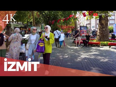 4K Kocaeli İzmit City Center Virtual Walking Tour  Türkiye 2025
