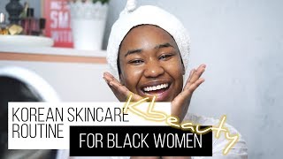 Black Girl Tries Korean Skincare Routine (feat. Natural Pacific/ Nacific)