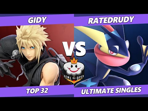 GOML NA Open USA South SSBU - Gidy (Cloud) Vs. RatedRudy (Greninja) Ultimate Top 32