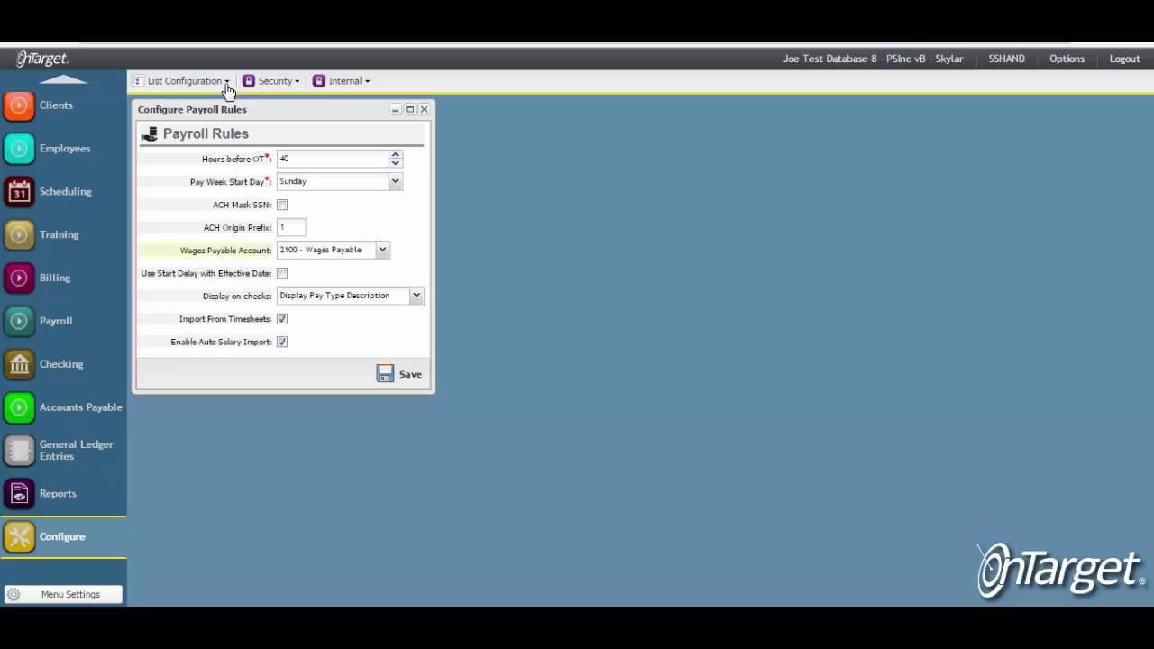 Payroll: Payroll Rules