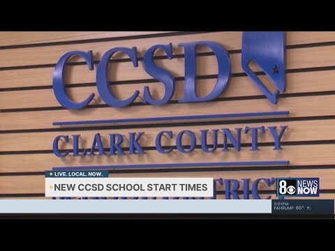CCSD announces new start times for next school year; high school to start later