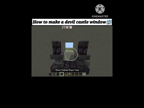 Minecraft:Devil Castle Window|#shorts#minecraft#viralshorts