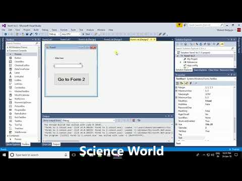 Visual Basic .net Tutorial 9 : Send Form1 text to Form2 | How to get text of other form