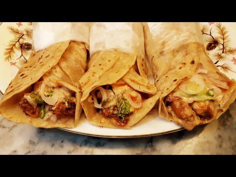 Chicken, Tikka, Paratha, Rolls, recipe, by kitchen with munazza smoki flavour paratha rolls recipe😋