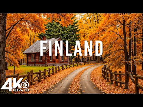 FINLAND 4K UHD | Amazing Aerial Film - Meditation Relaxing Music - Natural Landscape
