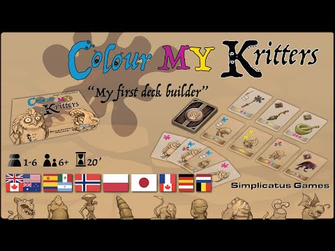 Kickstarter video for Colour MY Kritters: A deck-building card game for kids and families