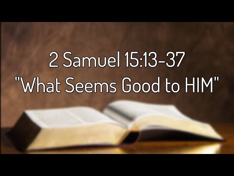 2 Samuel 16:1-14 "The LORD Will Repay"