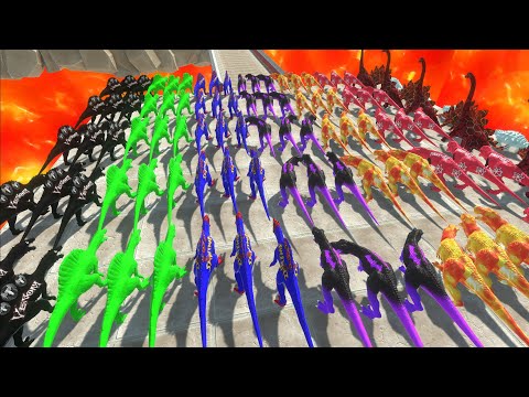 999 Color Dinosaurs Great War Carnivore Dinosaurs Championship - Animal Revolt Battle Simulator