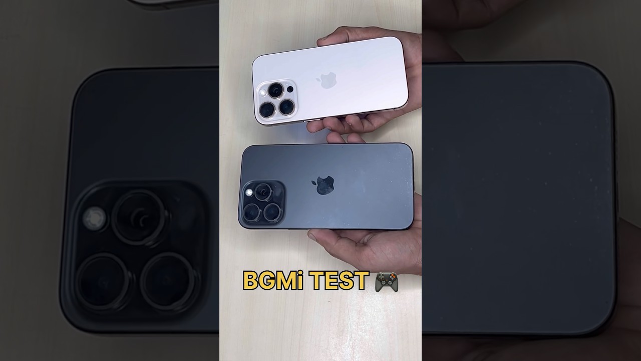 iPHONE 16 PRO☠️ Vs iPHONE 15 PRO😈- BGMI SPEED TEST #bgmi #pubgmobile #iphone16pro #shorts #120fps