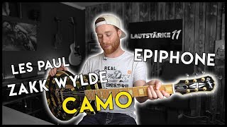Video thumbnail for Epiphone Les Paul Zakk Wylde Signature Bullseye Camo by Lautstärke 11