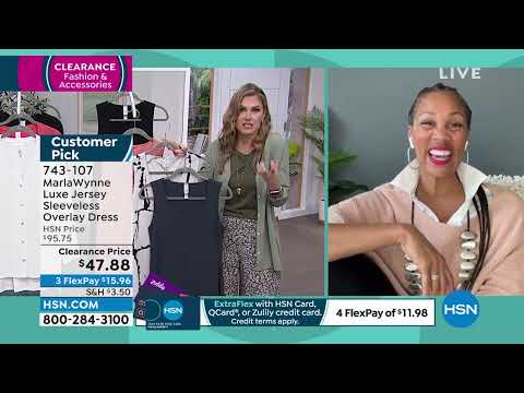 MarlaWynne Luxe Jersey Sleeveless Overlay Dress