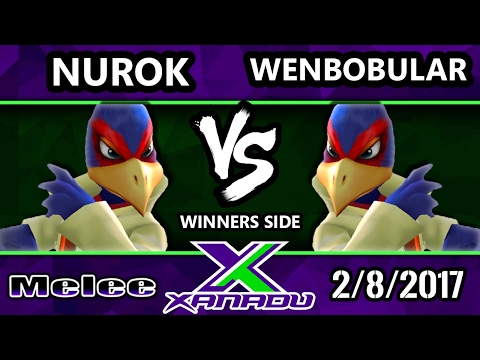 S@X 188 - Nurok (Falco) Vs. Wenbobular (Falco) - SSBM Tournament - Smash Melee