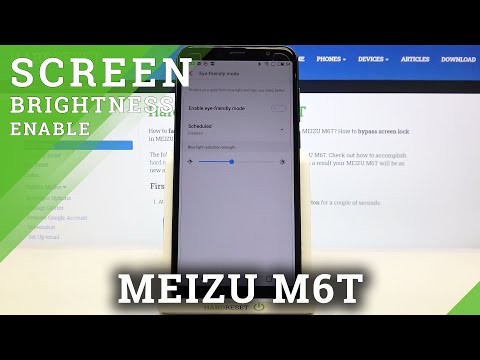 How to Activate Eye Comfort Mode in MEIZU M6T – Customize Brightness