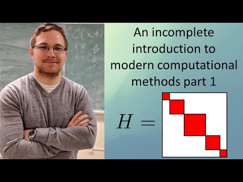 Modern computational methods in physics part 1: Diagonalization