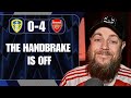 The Handbrake Is Off Leeds 0 4 Arsenal Match Reaction